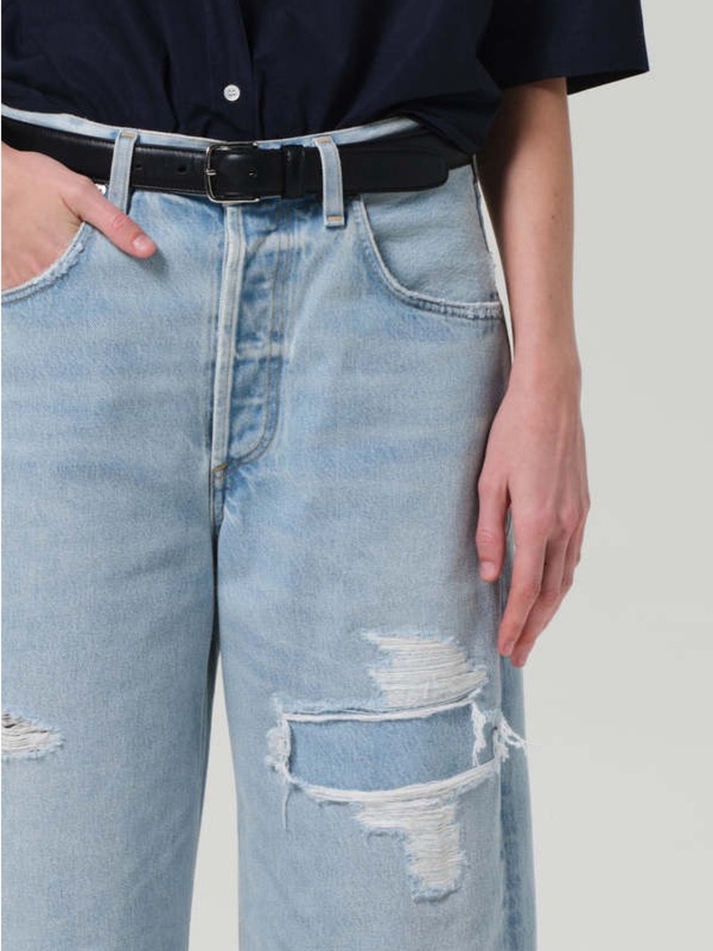 Citizens of Humanity Ayla Raw Hem Crop Jeans Size 28 NWT - Picture 3 of 12